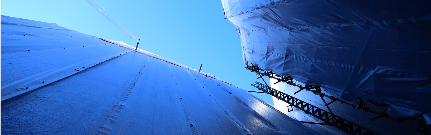Photo of Large Construction Site Enclosure Tarps