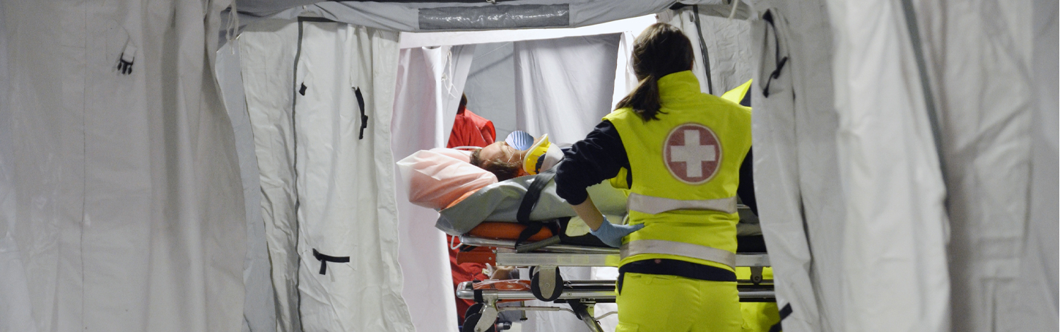 Photo of Emergency Response Team in Mobile Shelter